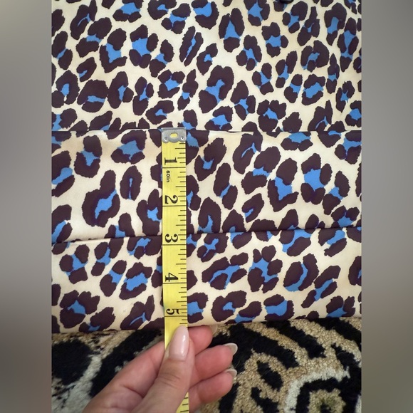 Kate Spade Blue, Black and White Cheetah Print Tote EUC - Picture 6 of 10